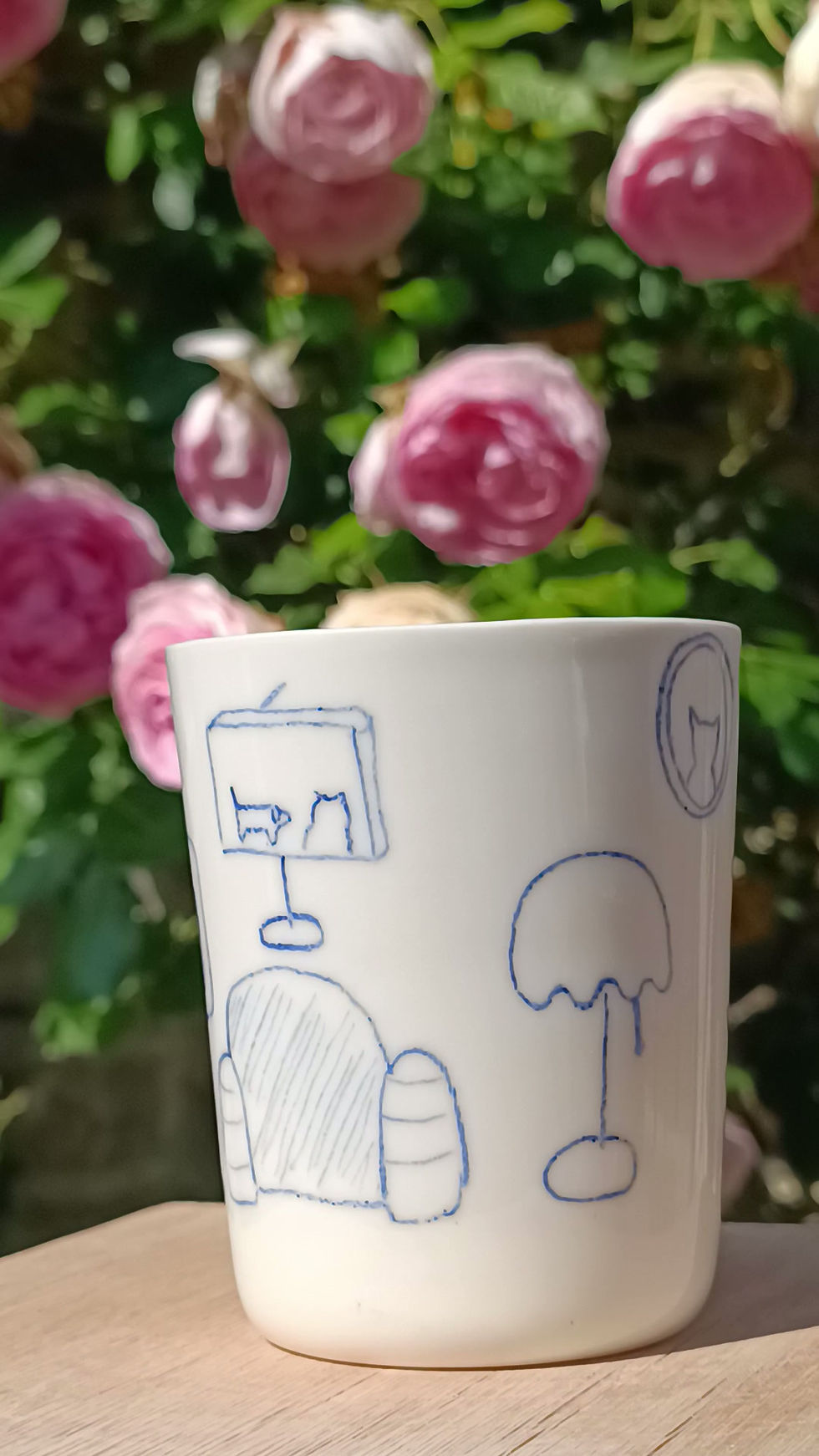Miniature : Mug chat au lit
