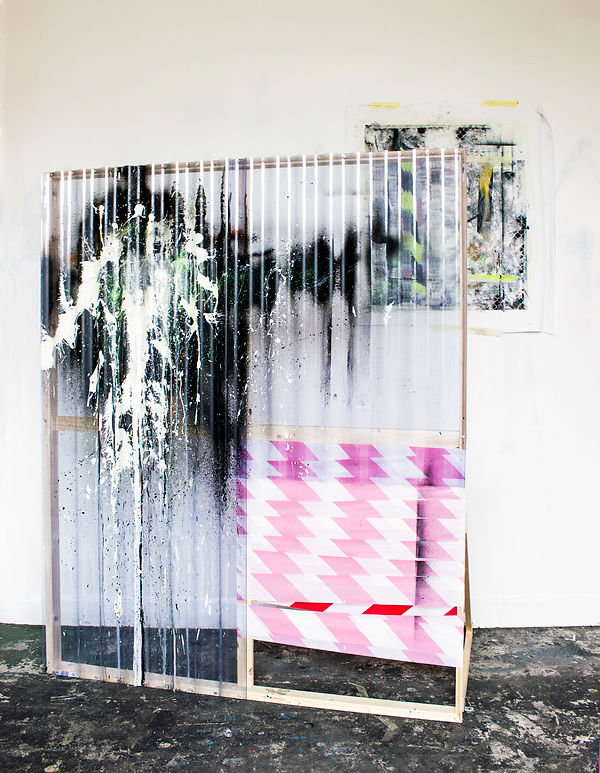 Untitled3 Mixed media on PVC and Canvas,