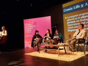 At the Toronto International Festival of Authors, presenting the Linguascaping Toronto project with