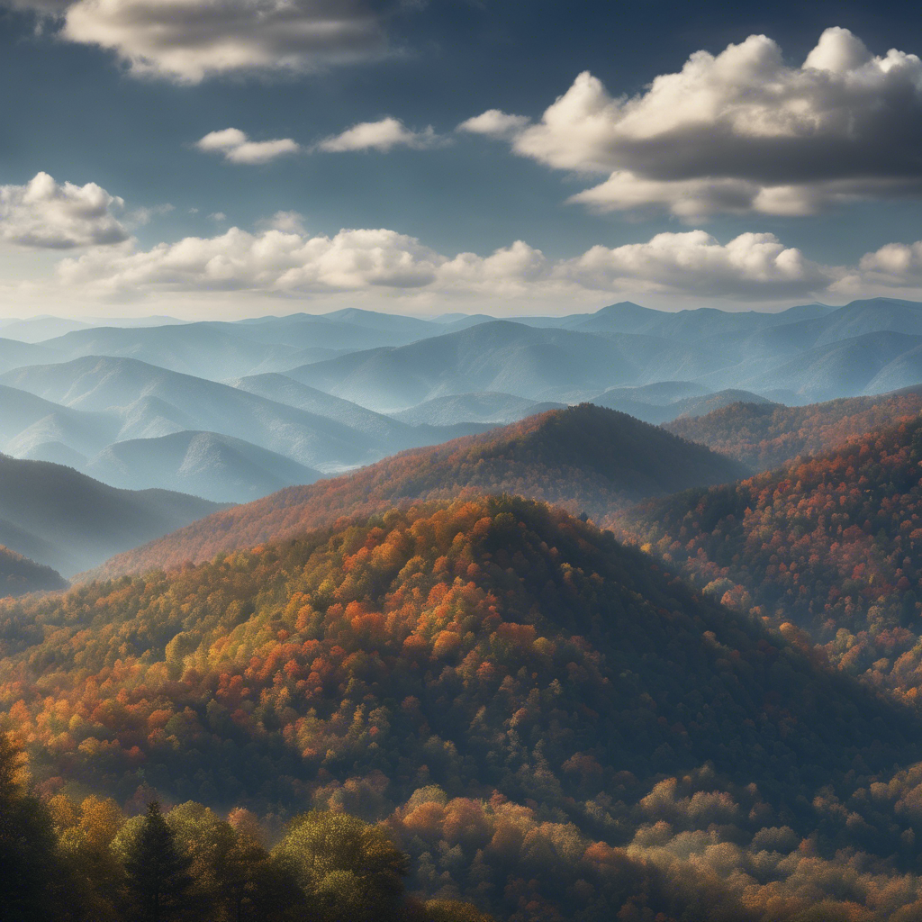 Scenic View of Blue Ridge Mountains