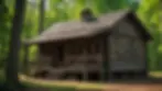 Community coming together to build a cabin