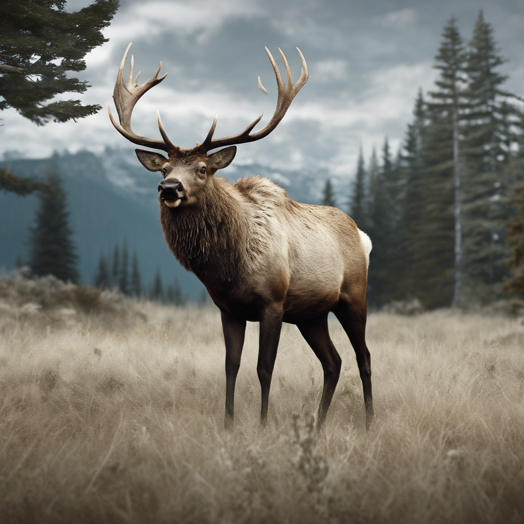 Elk Grazing