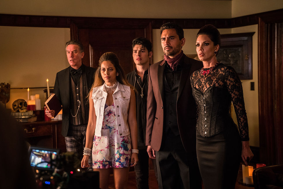 Steve with the stars of 'Drink, Slay, Love' Movie
