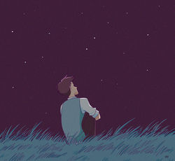 lucas mirando las estrellas