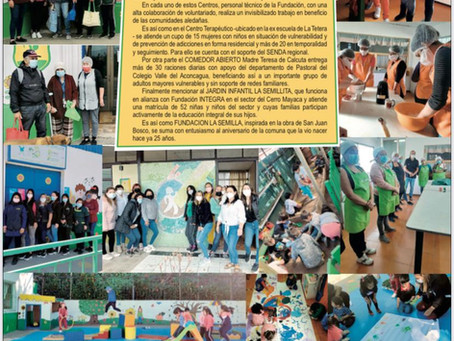 Fundación La Semilla se suma al Aniversario de Quillota con sus tres centros comunales