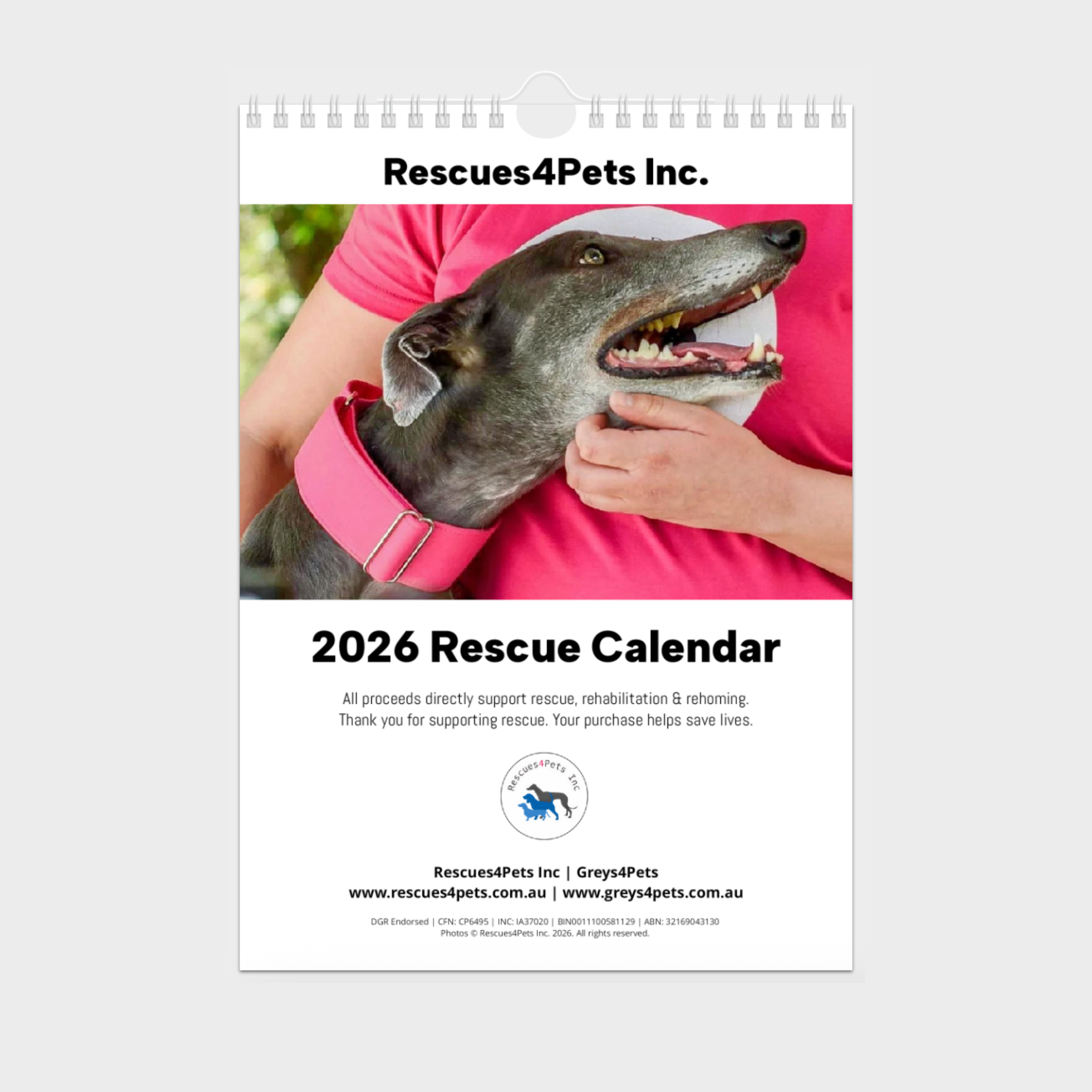2026 Rescues4Pets Calendar