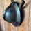 Thumbnail: light horse British WWI & WWII Leather Brodie Helmet Carrier for Saddle