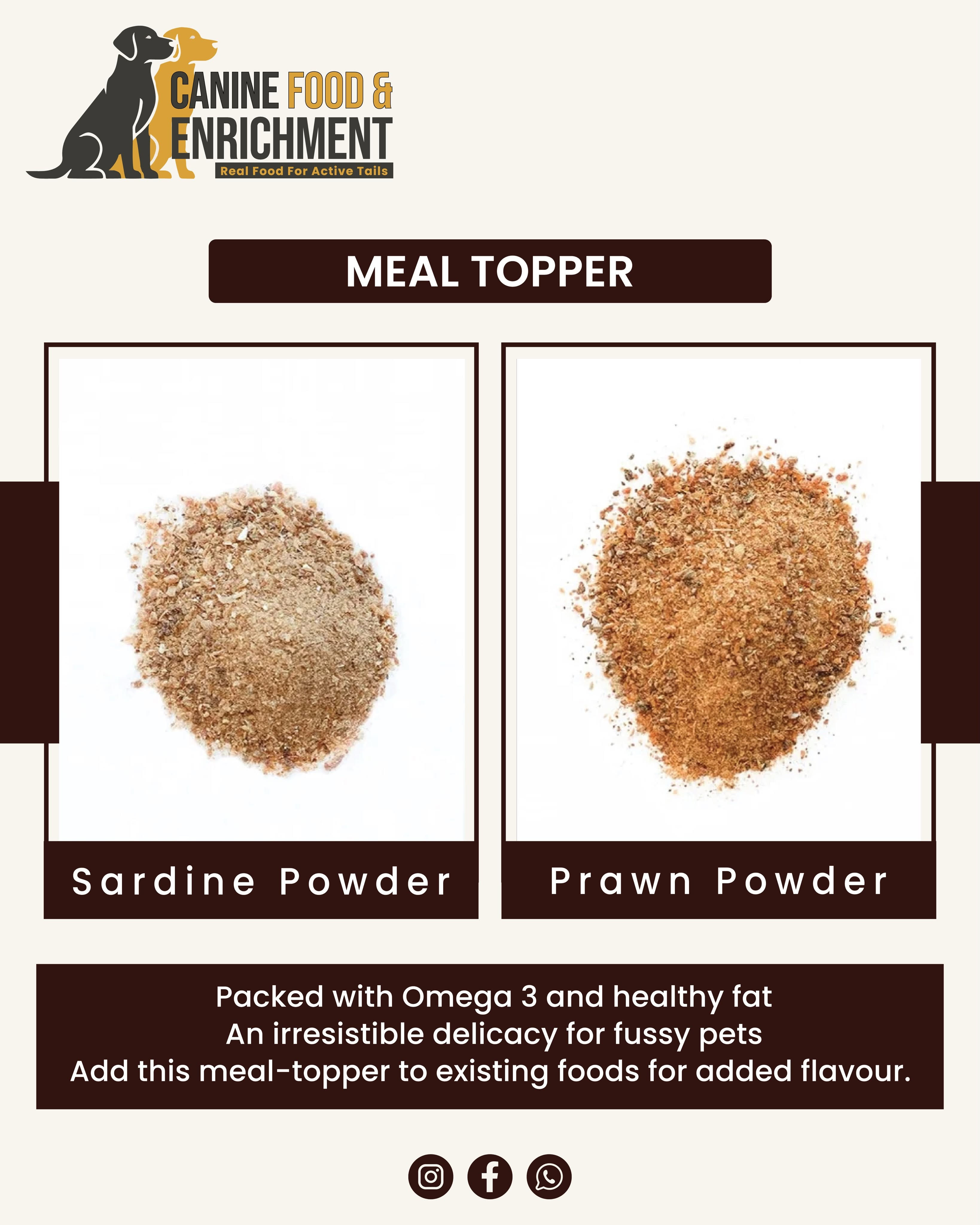Meal Topper - Sardine Powder & Prawn Powder