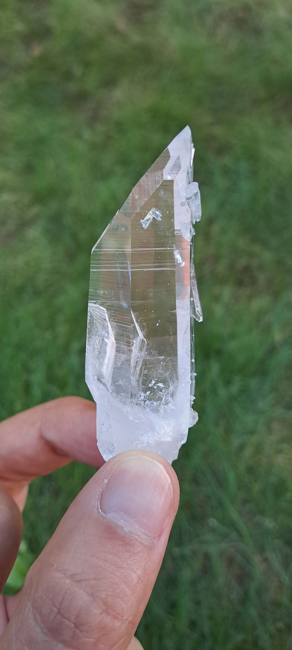 Miniatura: Cristal Quartzo Lemuriano Alta Qualidade c\ Arco-Íris