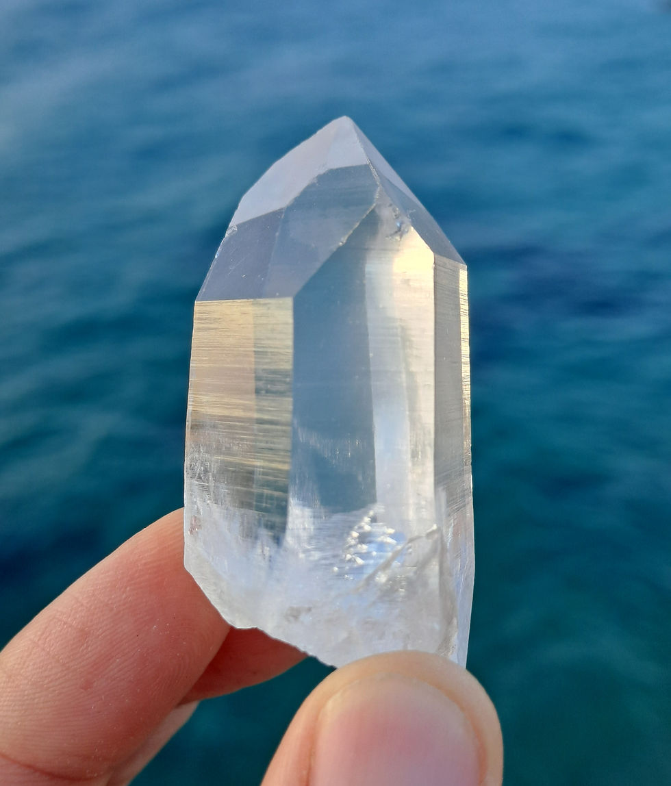 Miniatura: Quartzo Himalaias Record Keeper c\ Fantasmas e Arco-Íris