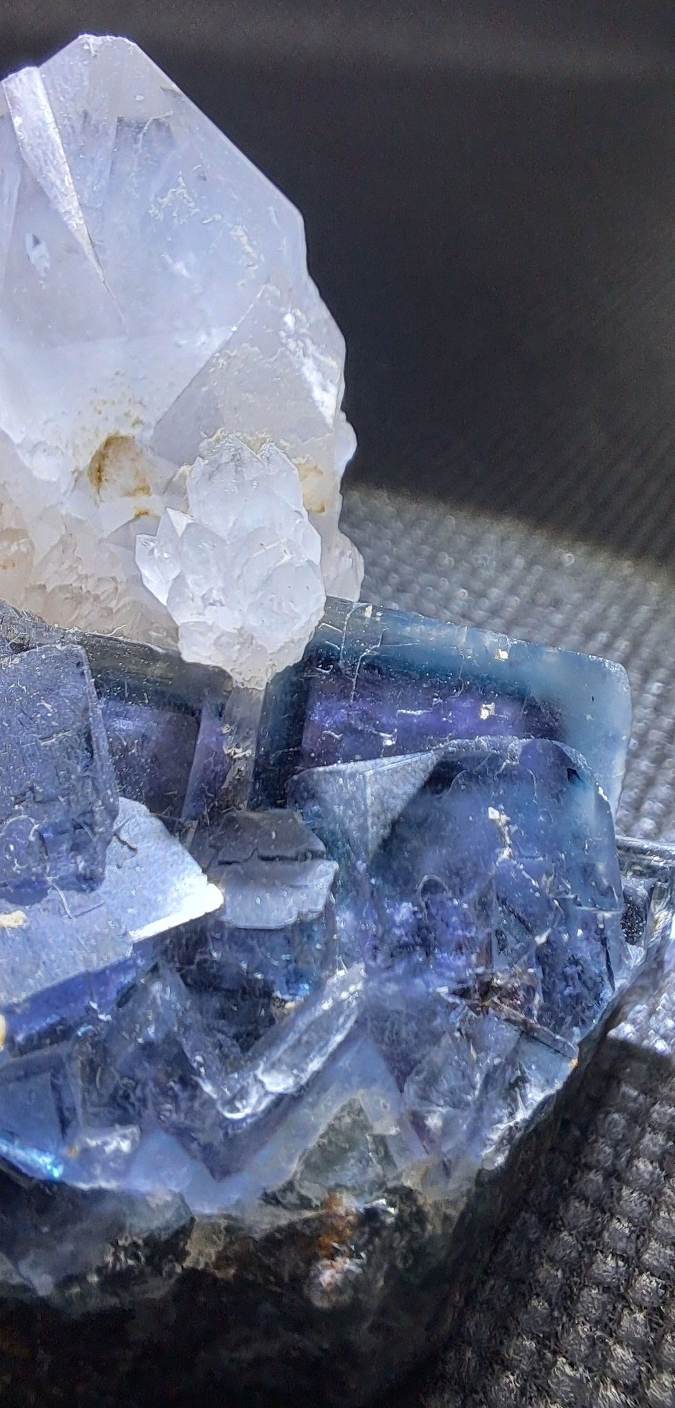 Miniatura: Okorusu Fluorite c\ Flor de Quartzo