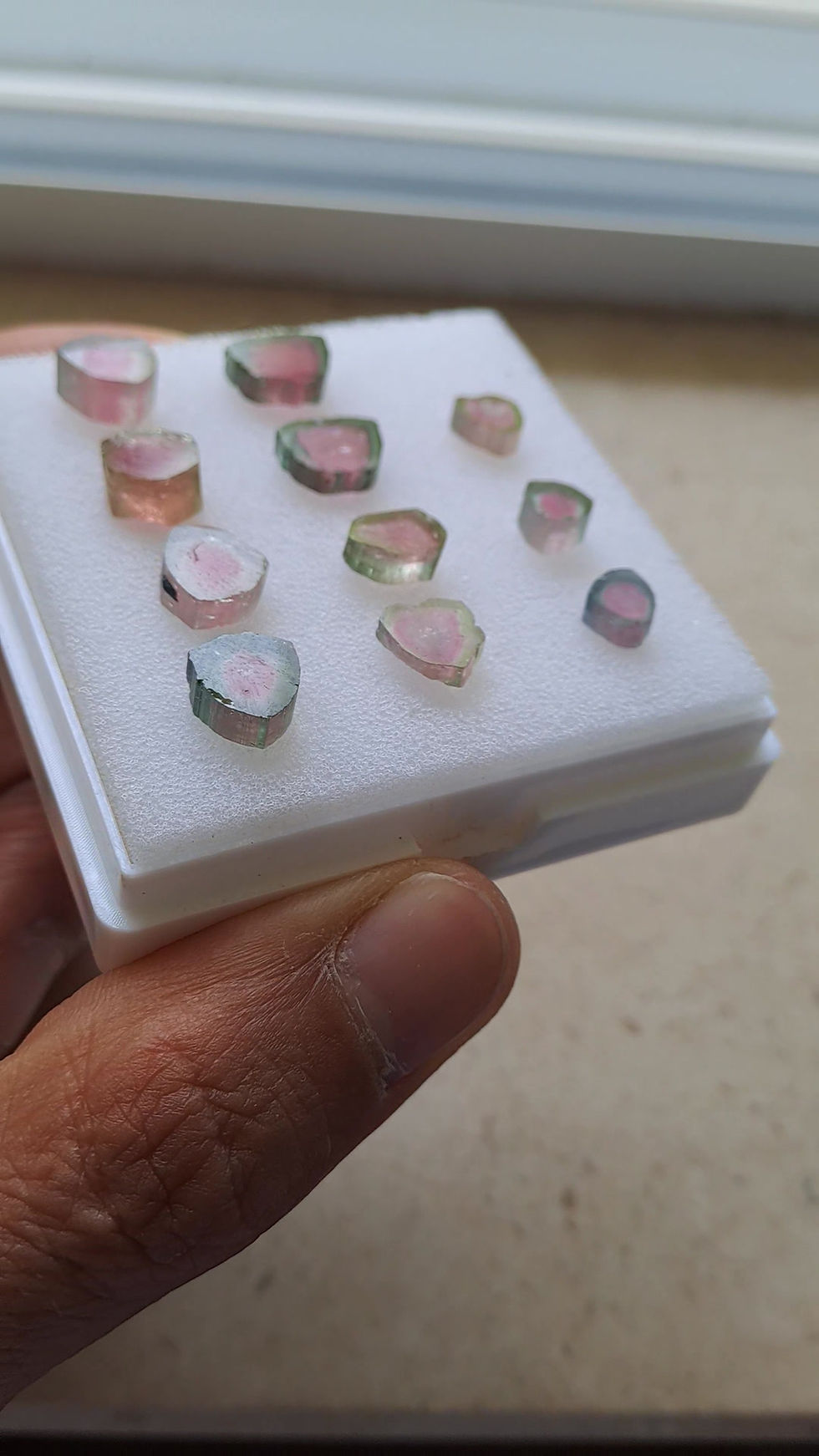 Miniatura: Fatias de Turmalina Melancia