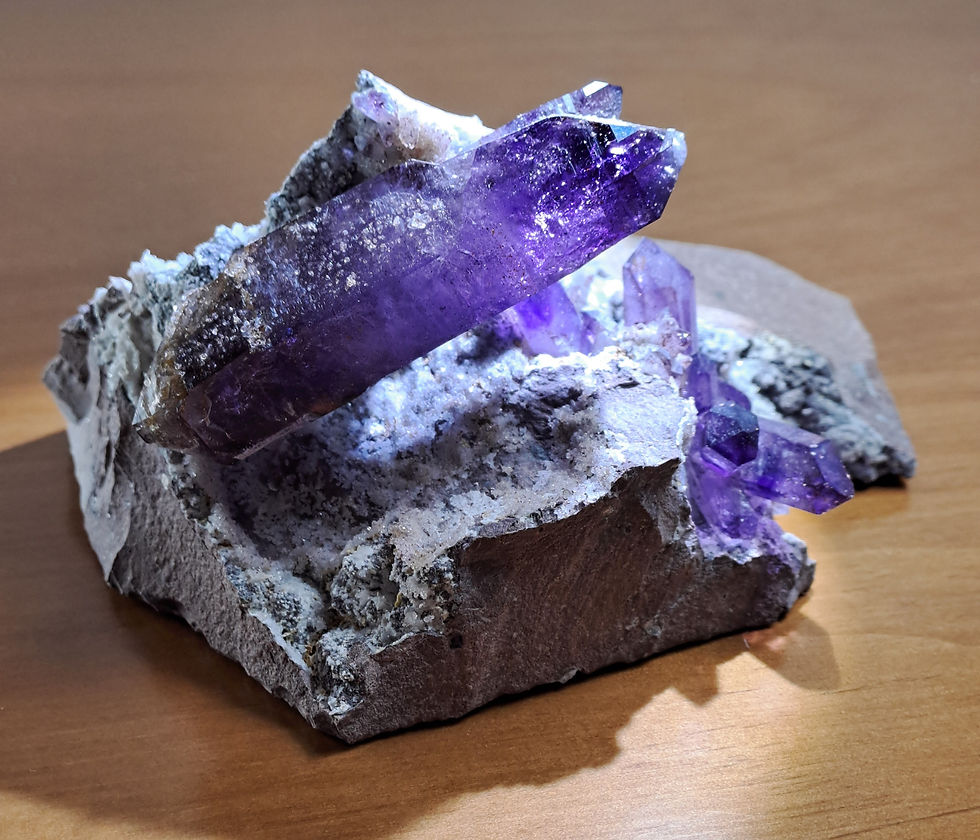 Miniatura: Ametista Brandberg Goboboseb em Matriz