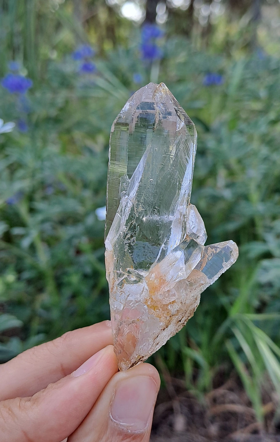 Miniatura: Drusa Quartzo Hashupi Himalaias Alma Gémea \ Himalayan Hashupi Quartz Crystal, Twin Flame