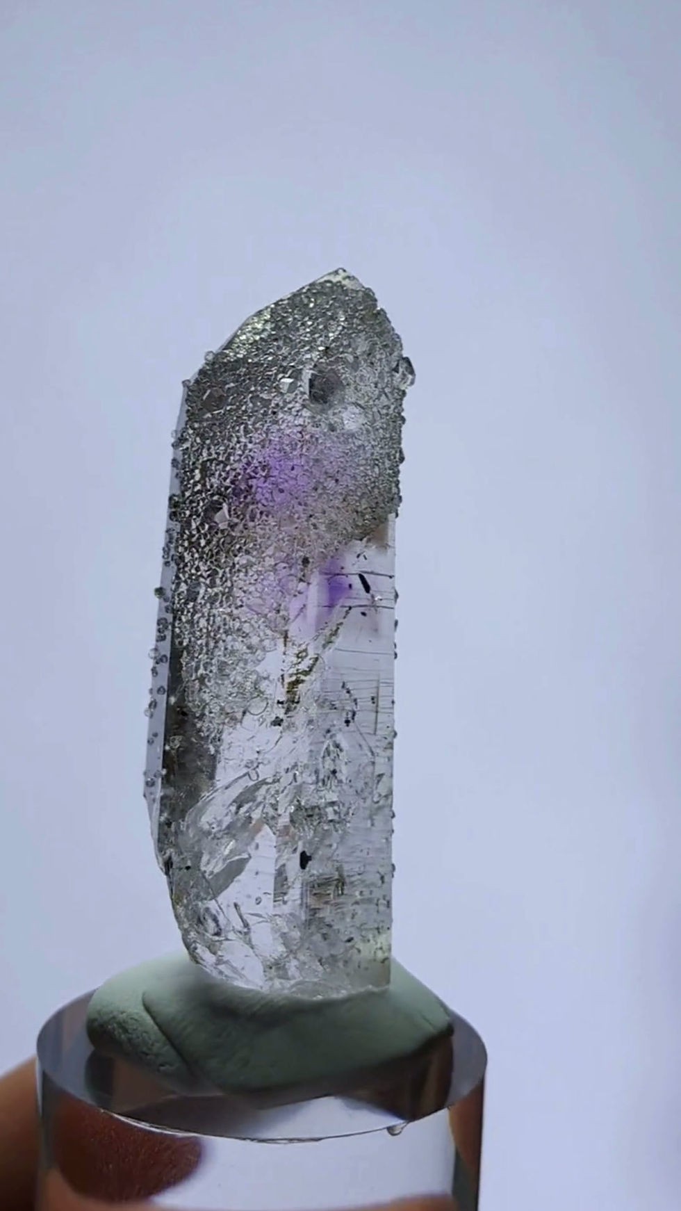 Miniatura: Streep Amethyst with Analcime, Brandberg
