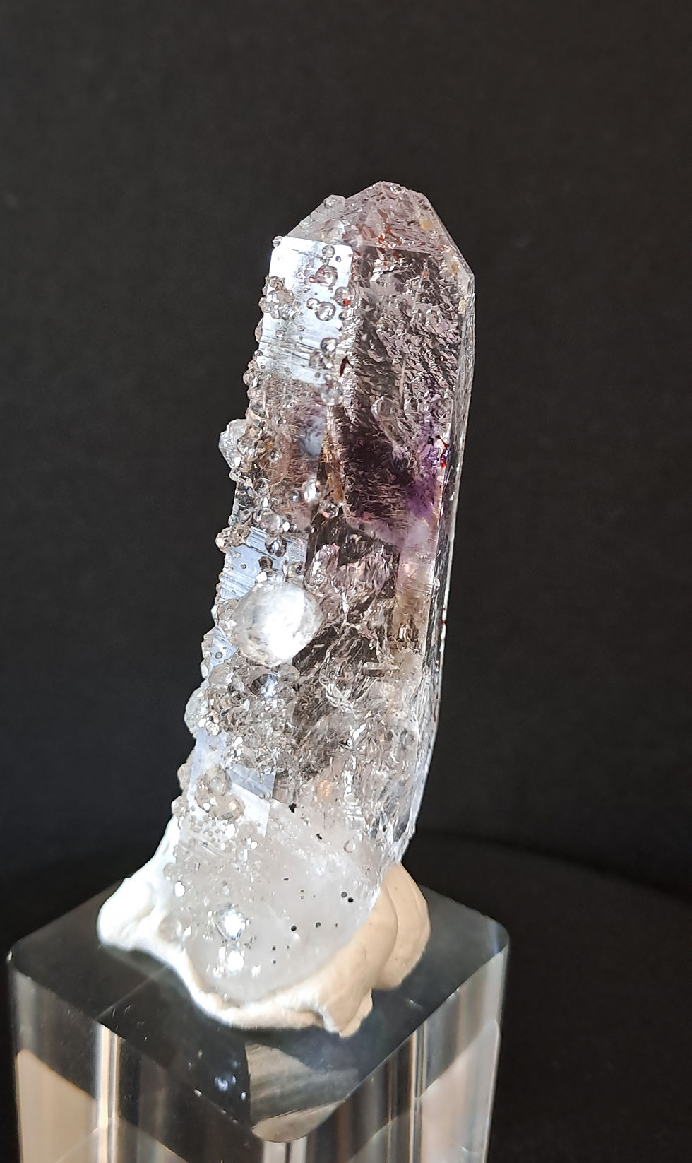 Miniatura: Quartzo Fumado, Ametista & Analcite Brandberg \ Streep Mine