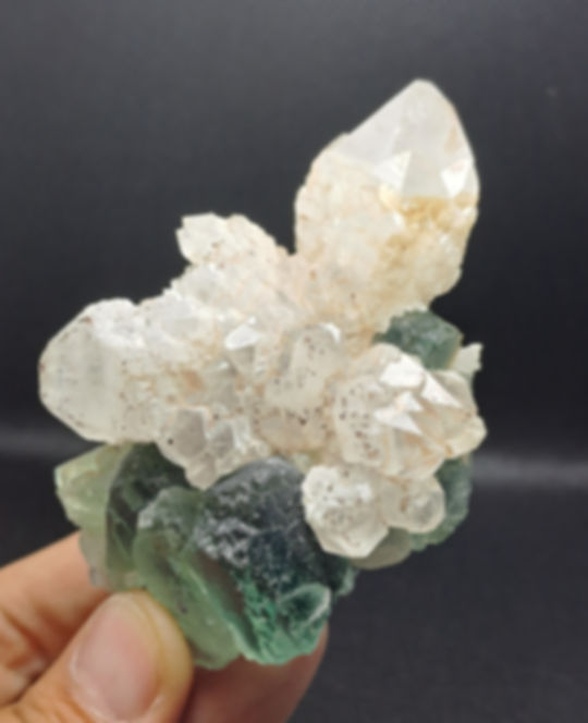 Okorusu Fluorite c\ Flor de Quartzo