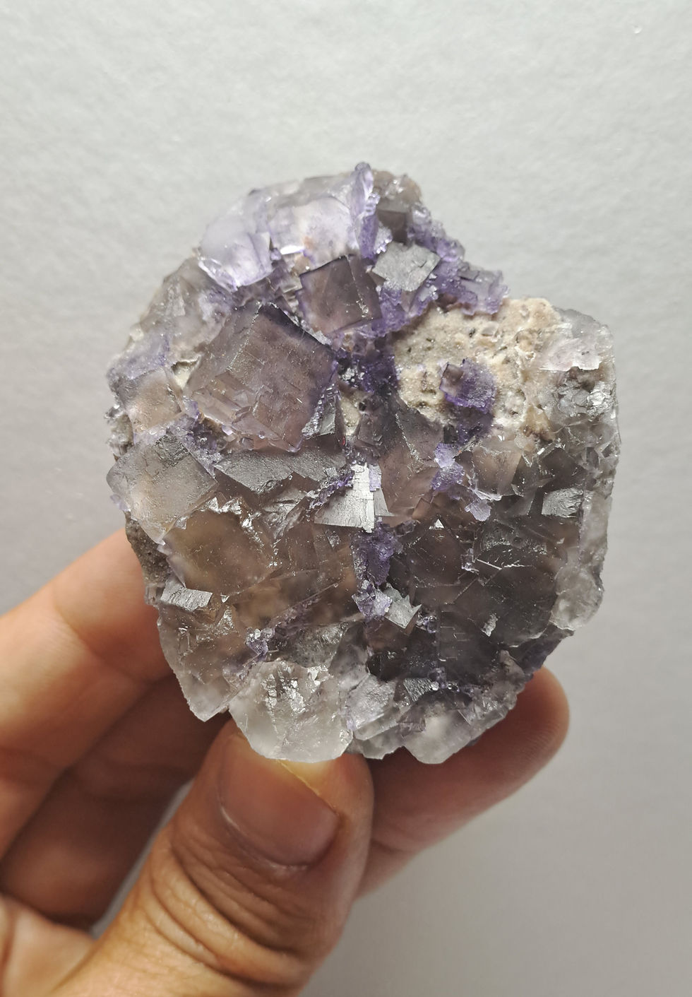 Thumbnail: Galaxy Fluorite, Petroleum Inclusions, Xinjiang, China