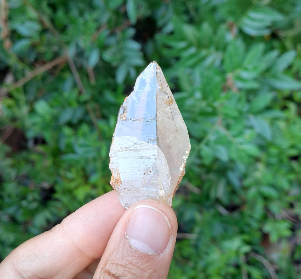 Quartzo Ganesh Himal Muzo Habit dos Himalaias