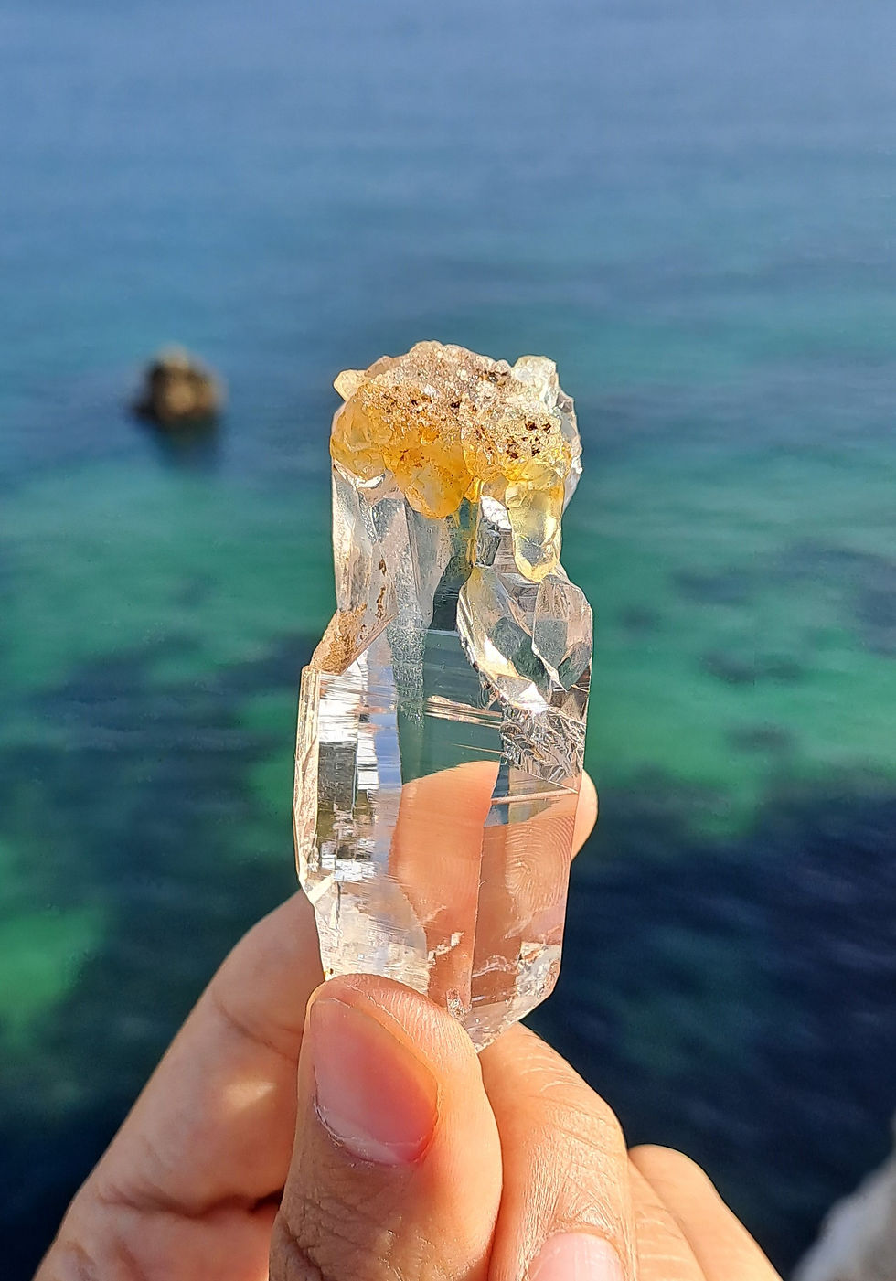 Thumbnail: Quartzo Óptico Catedral Hashupi Himalaias \ Optical Himalayan Hashupi Cathedral Quartz Crystal