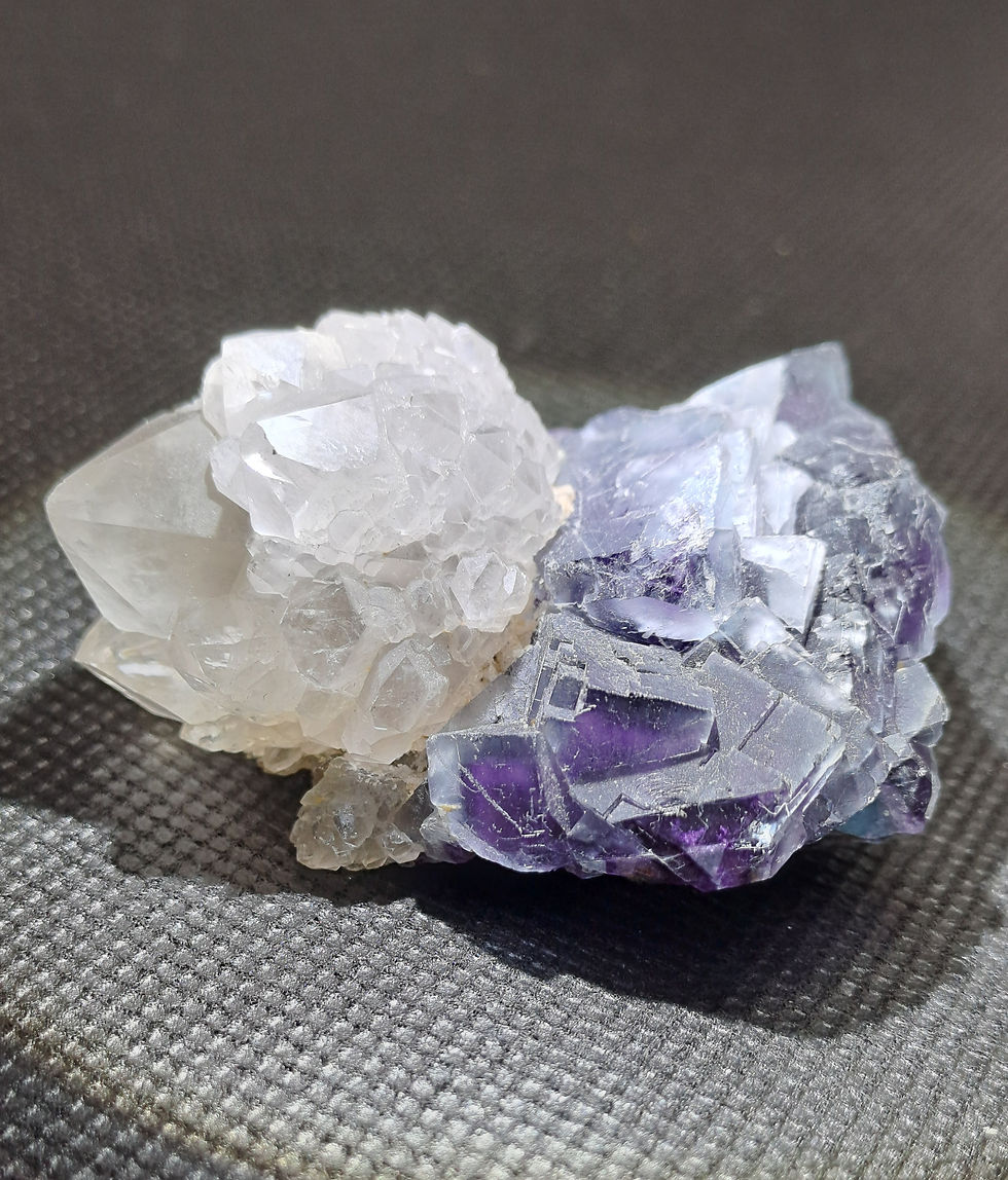 Miniatura: Okorusu Fluorite c\ Flor de Quartzo