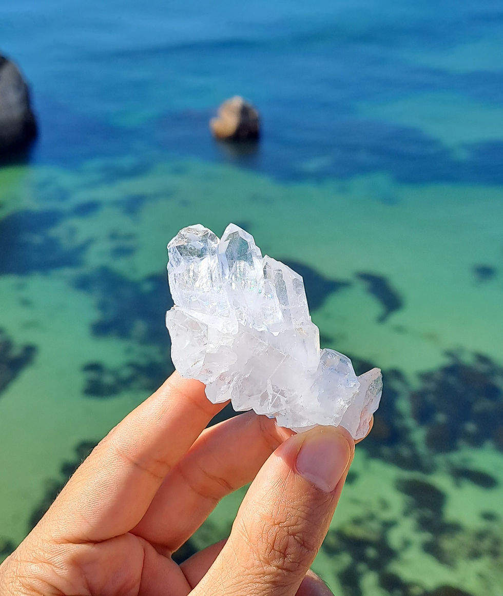 Thumbnail: Faden Quartz Cluster w\ Rainbows