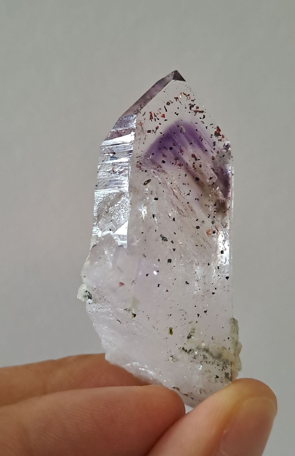 Thumbnail: Quartzo c\ fantasmasFumado e Ametista Enhydro Streep Mine Brandberg