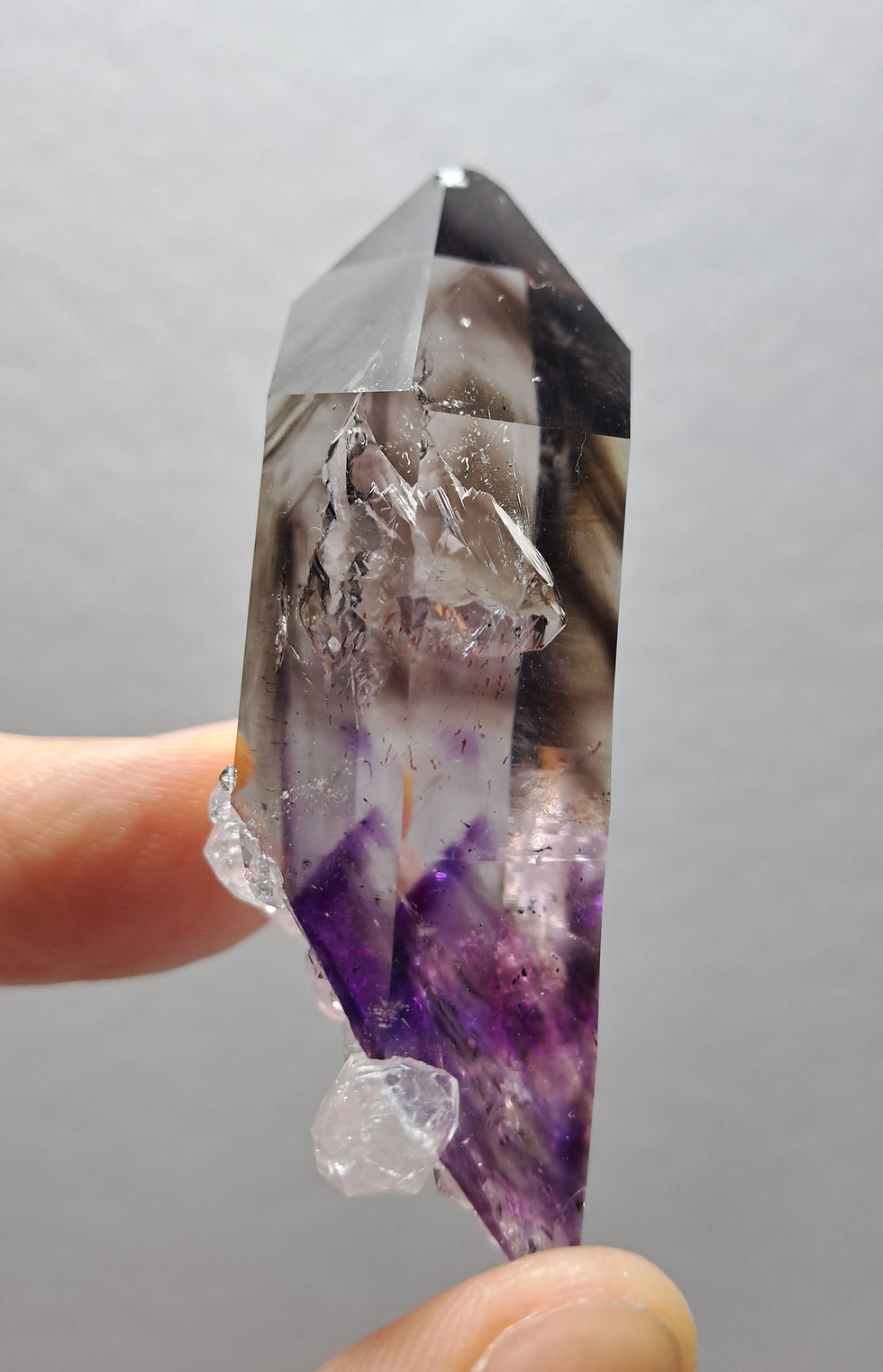 Miniatura: Streep Smoky Amethyst & Analcime, Brandberg