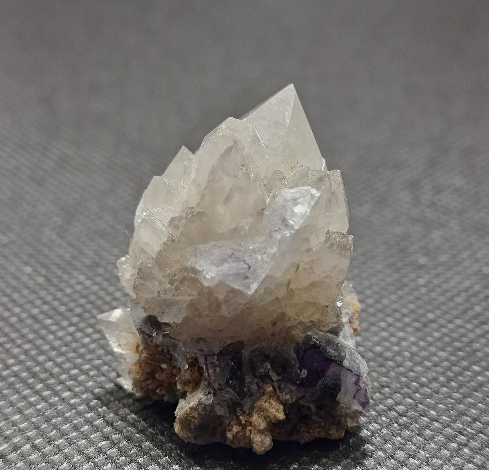 Miniatura: Okorusu Fluorite c\ Flor de Quartzo