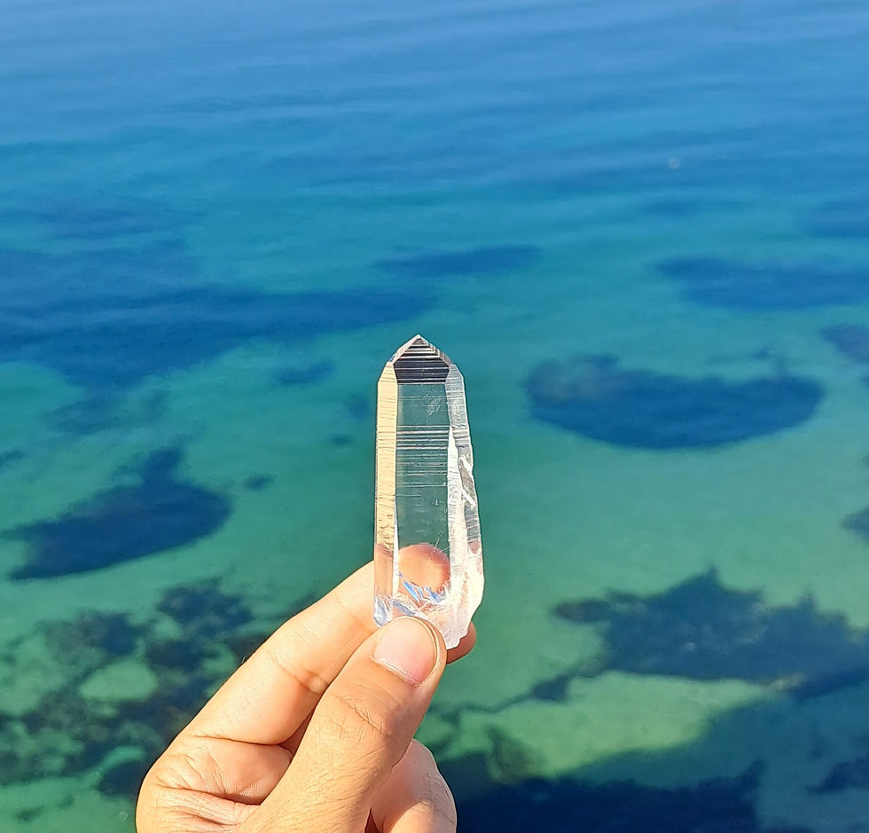 Miniatura: Quartzo Alta Qualidade Lemuriano Record Keeper