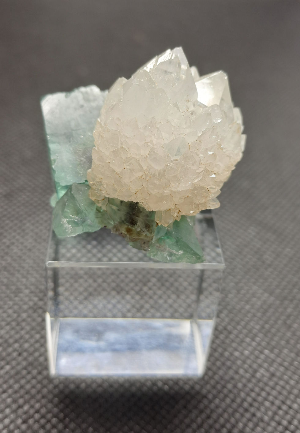 Miniatura: Okorusu Fluorite c\ Flor de Quartzo