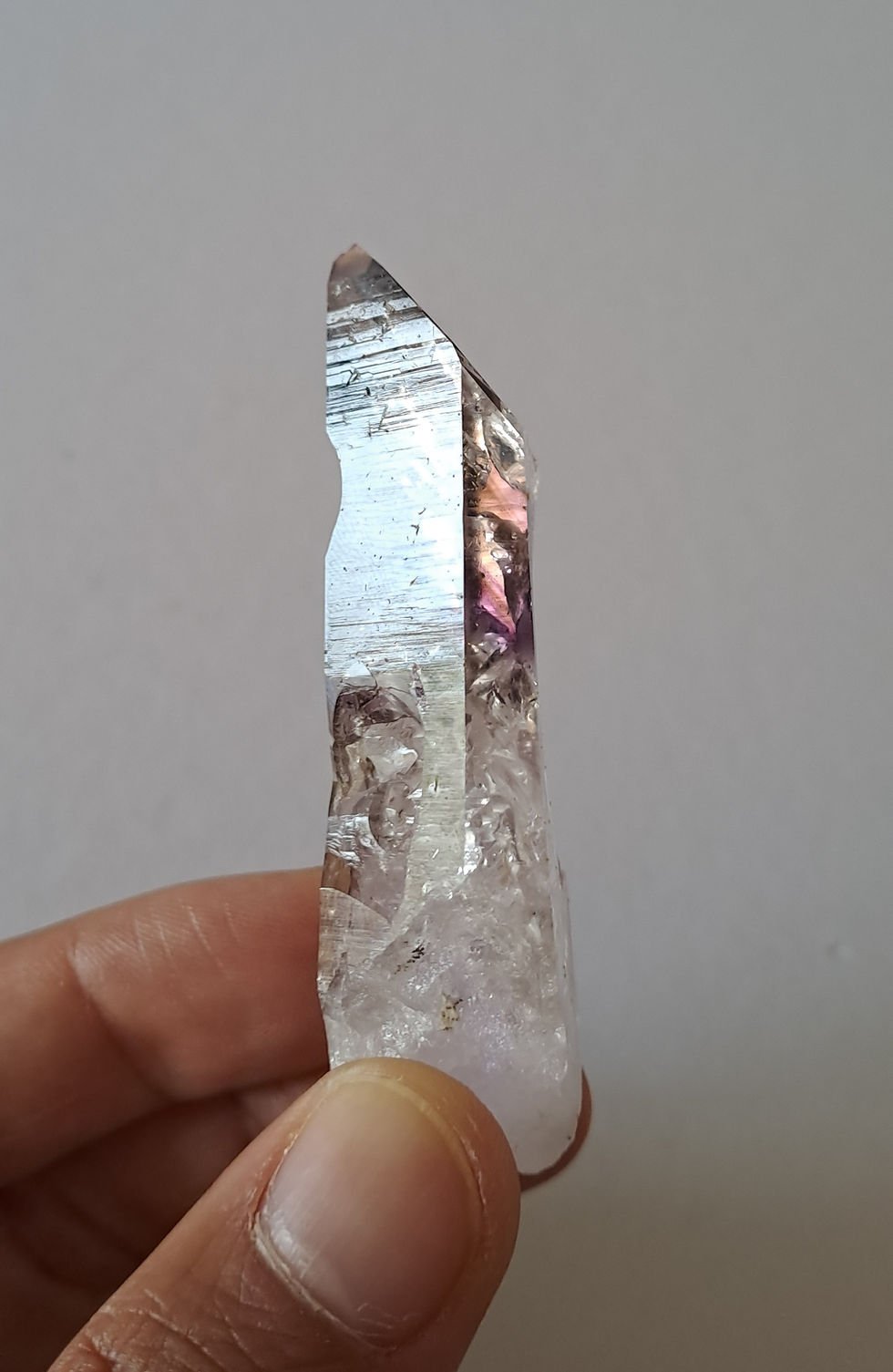 Miniatura: Quartzo c\ fantasmas Fumado e Ametista Blowout Streep Mine Brandberg