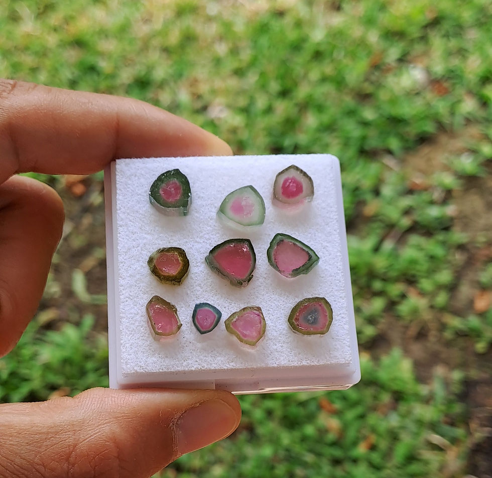 Thumbnail: Watermelon Tourmaline Slices