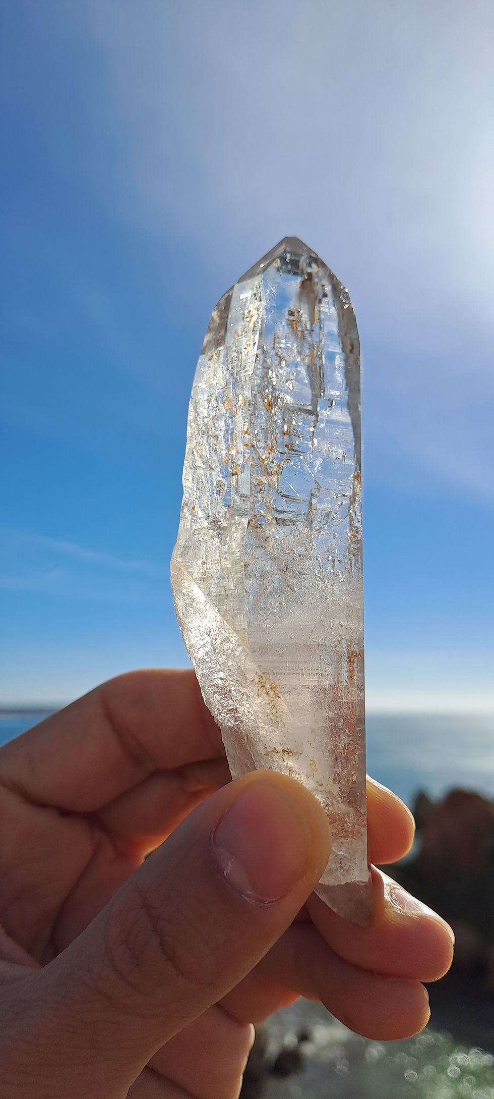 Thumbnail: Cristal Quartzo Himalaias Hashupi \ Himalayan Hashupi Quartz Crystal