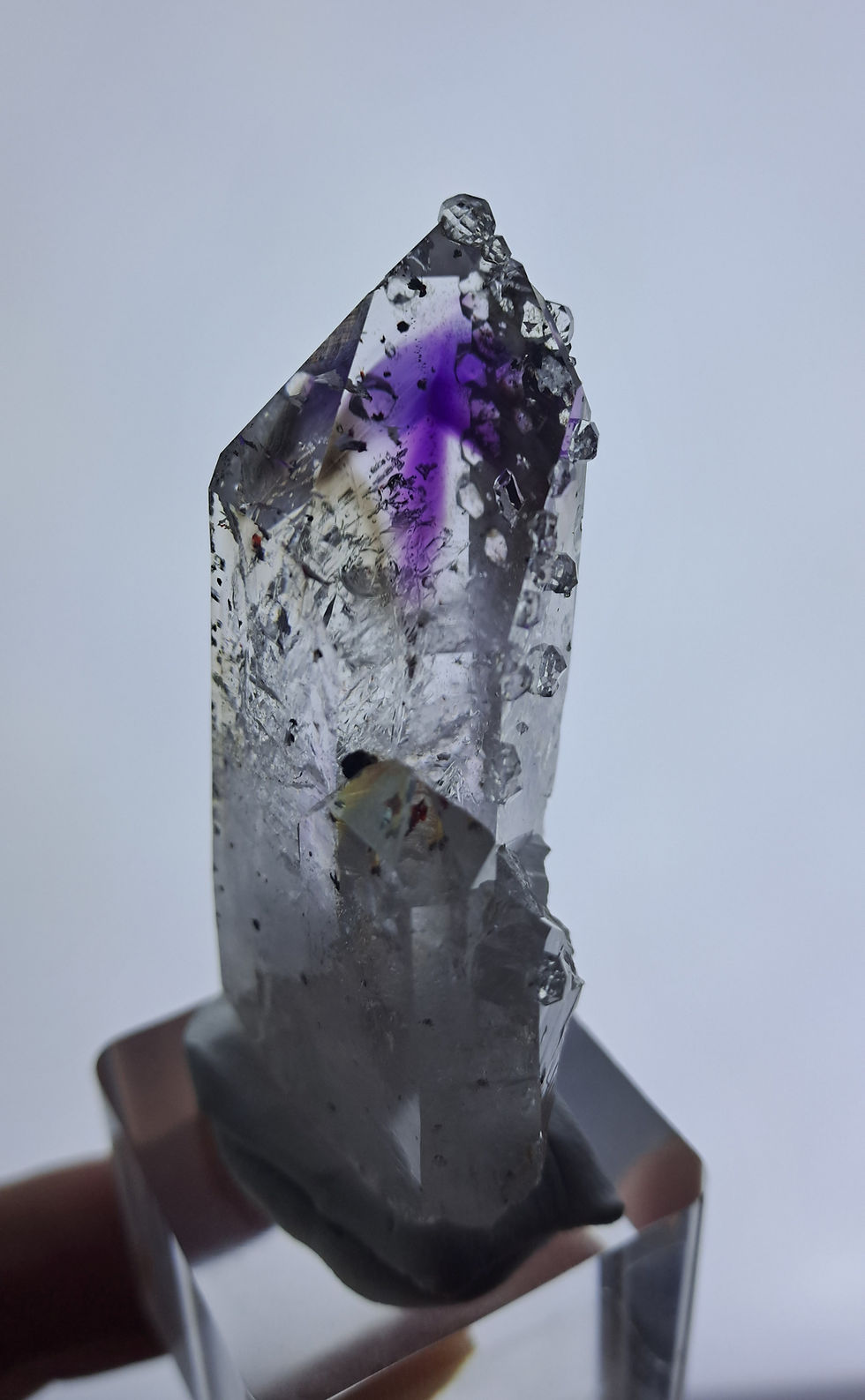 Miniatura: Streep Amethyst with Analcime, Brandberg