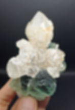 Miniatura: Okorusu Fluorite c\ Flor de Quartzo