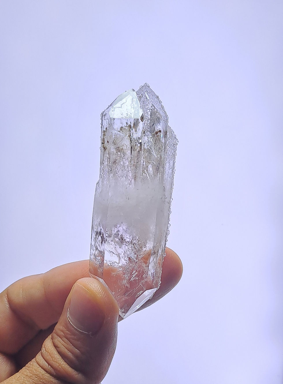 Streep Amethyst Double Terminated w\ Analcime \ Brandberg Amethyst