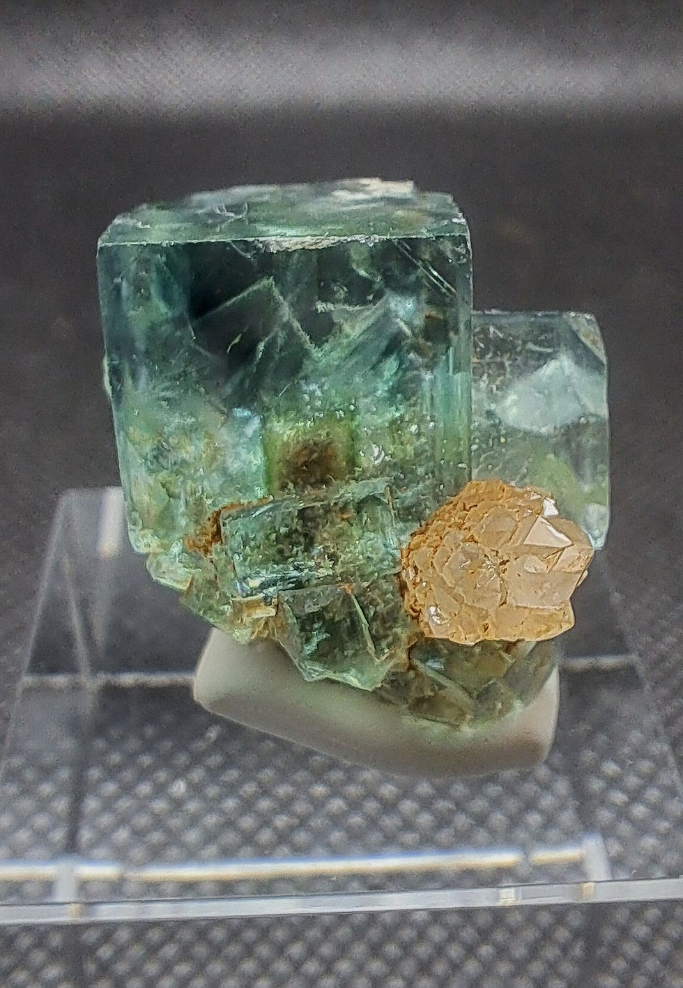 Miniatura: Okorusu Fluorite c\ Flor de Quartzo