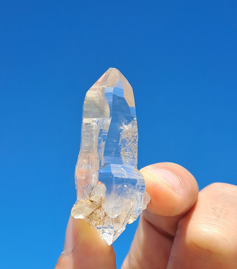 Thumbnail: Quartzo Óptico Hashupi Himalaias Catedral, Ísis, DT \ Optical Himalayan Hashupi Cathedral, Isis, Double Terminated Quartz