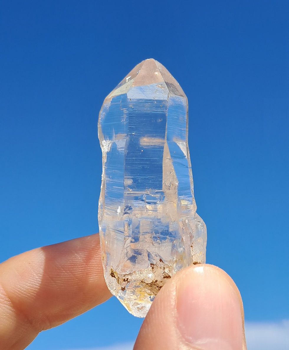 Thumbnail: Quartzo Óptico Hashupi Himalaias Catedral, Ísis, DT \ Optical Himalayan Hashupi Cathedral, Isis, Double Terminated Quartz