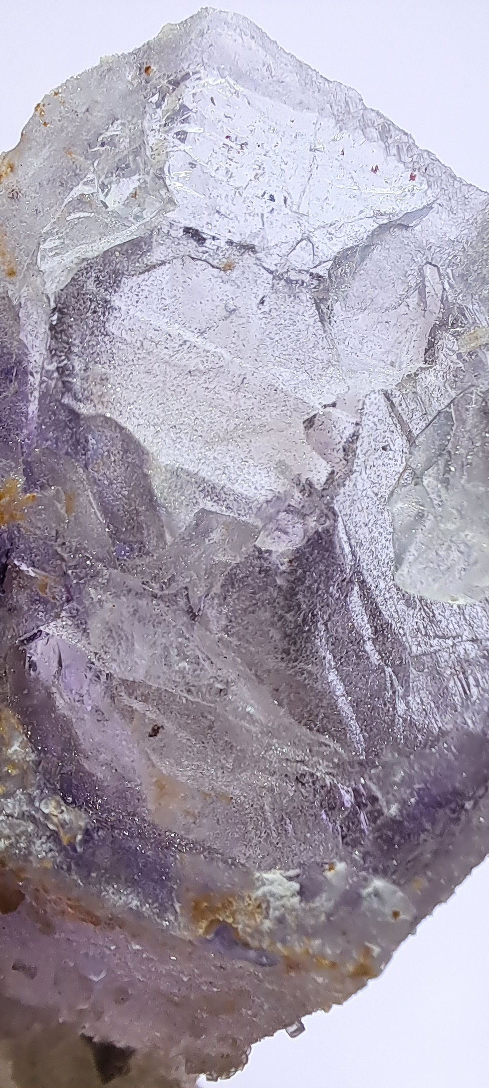 Miniatura: Streep Quartz w\ Amethyst and Smoky Phantoms & Analcime \ Brandberg Amethyst