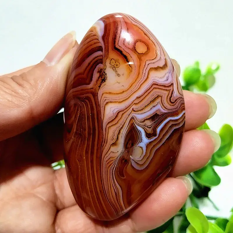 Thumbnail: Sardonyx Agate Palm Stones Playthings Small Stones and Crystals