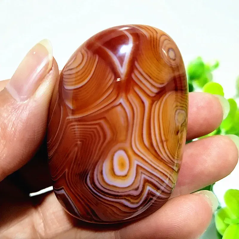 Thumbnail: Sardonyx Agate Palm Stones Playthings Small Stones and Crystals