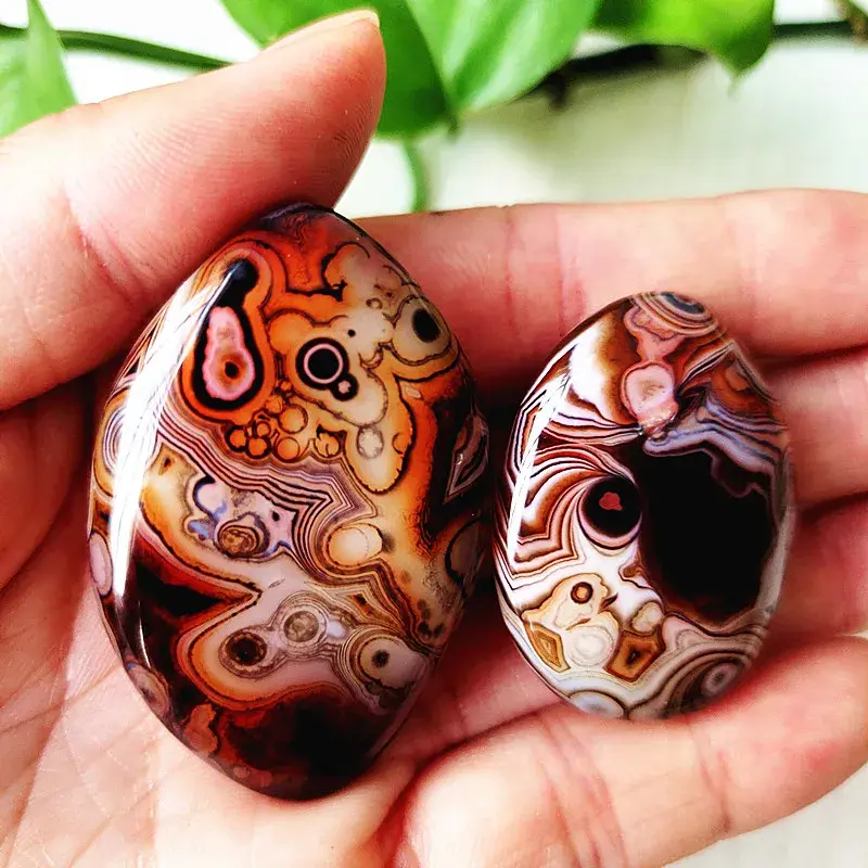 Thumbnail: Sardonyx Agate Palm Stones Playthings Small Stones and Crystals