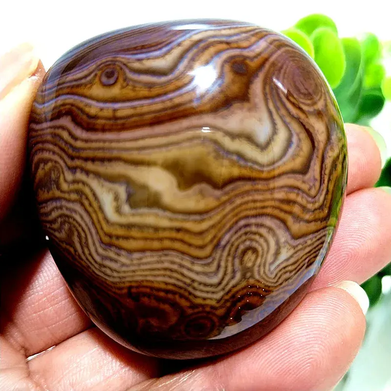 Thumbnail: Sardonyx Agate Palm Stones Playthings Small Stones and Crystals