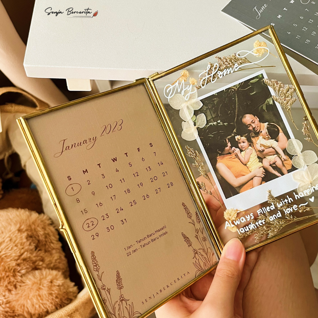 Calendar Set 2024 Double-sided Frame 4R (with photo)