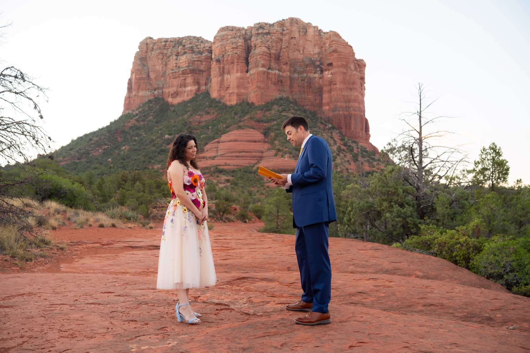 What to Wear for a Sedona Elopement: Shoes, Layers & Real-World Advice — Sedona Wedding Films planning guide