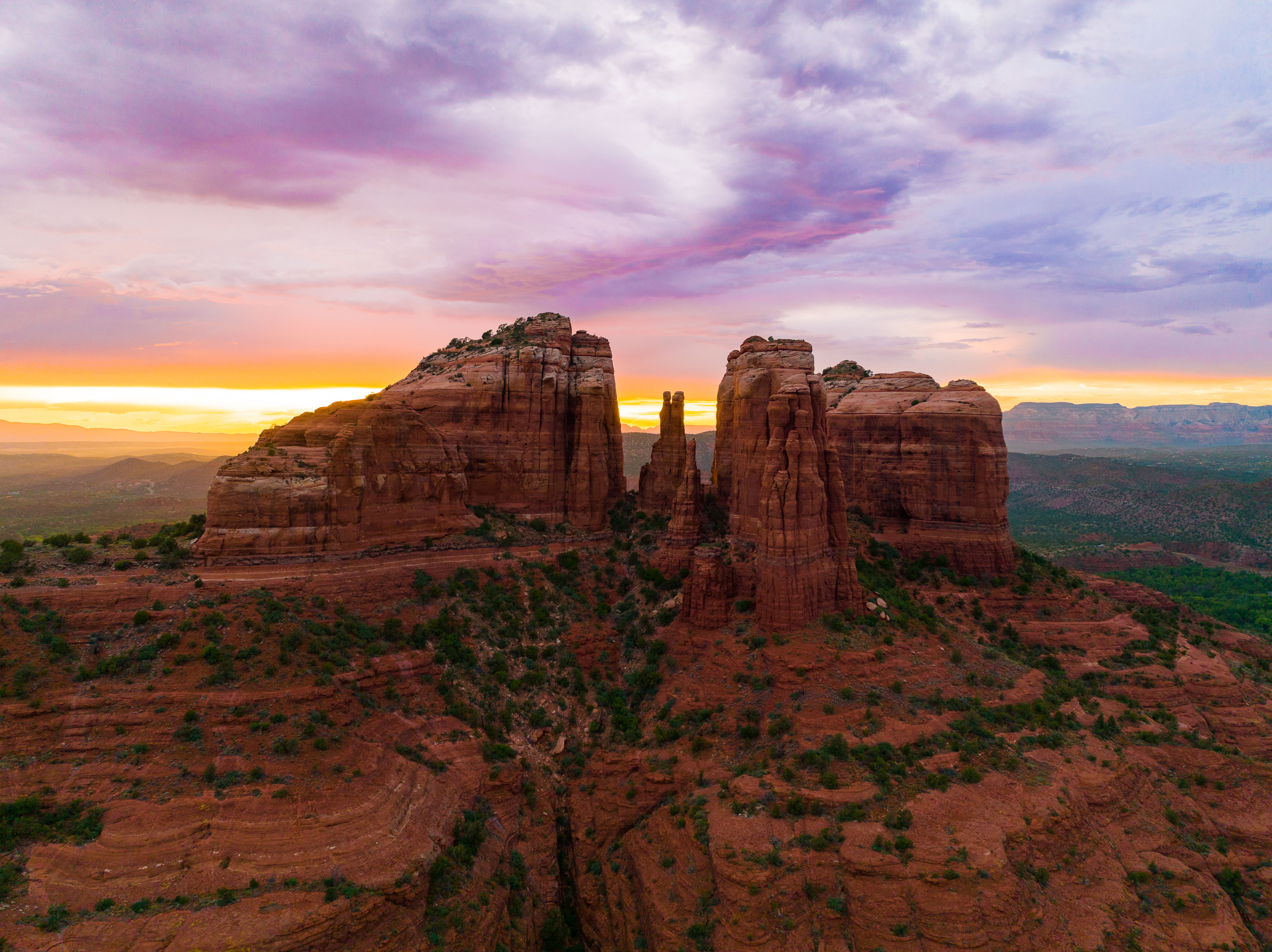 Cloudy Cathedral Rock