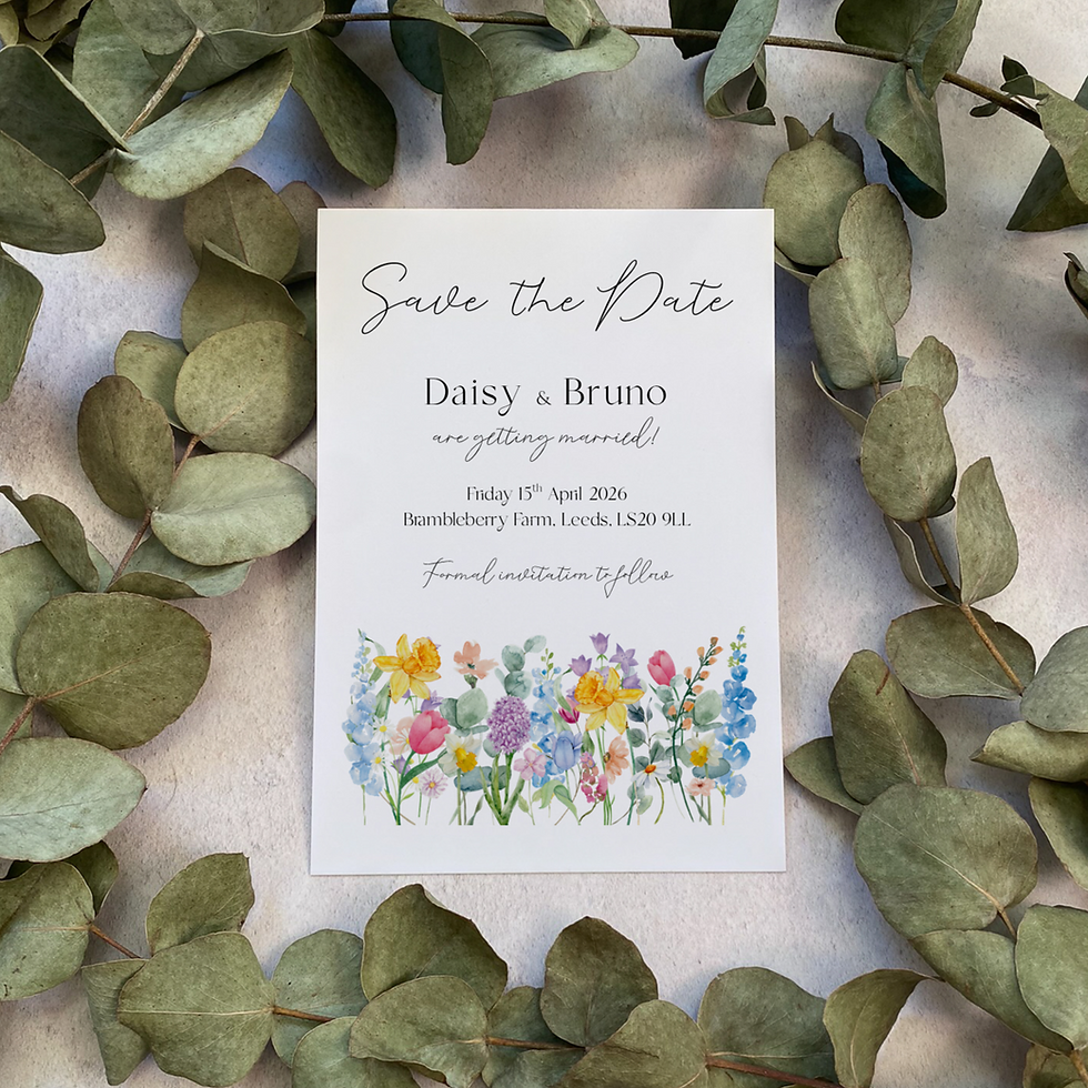 Thumbnail: Spring Meadow Save The Date Cards