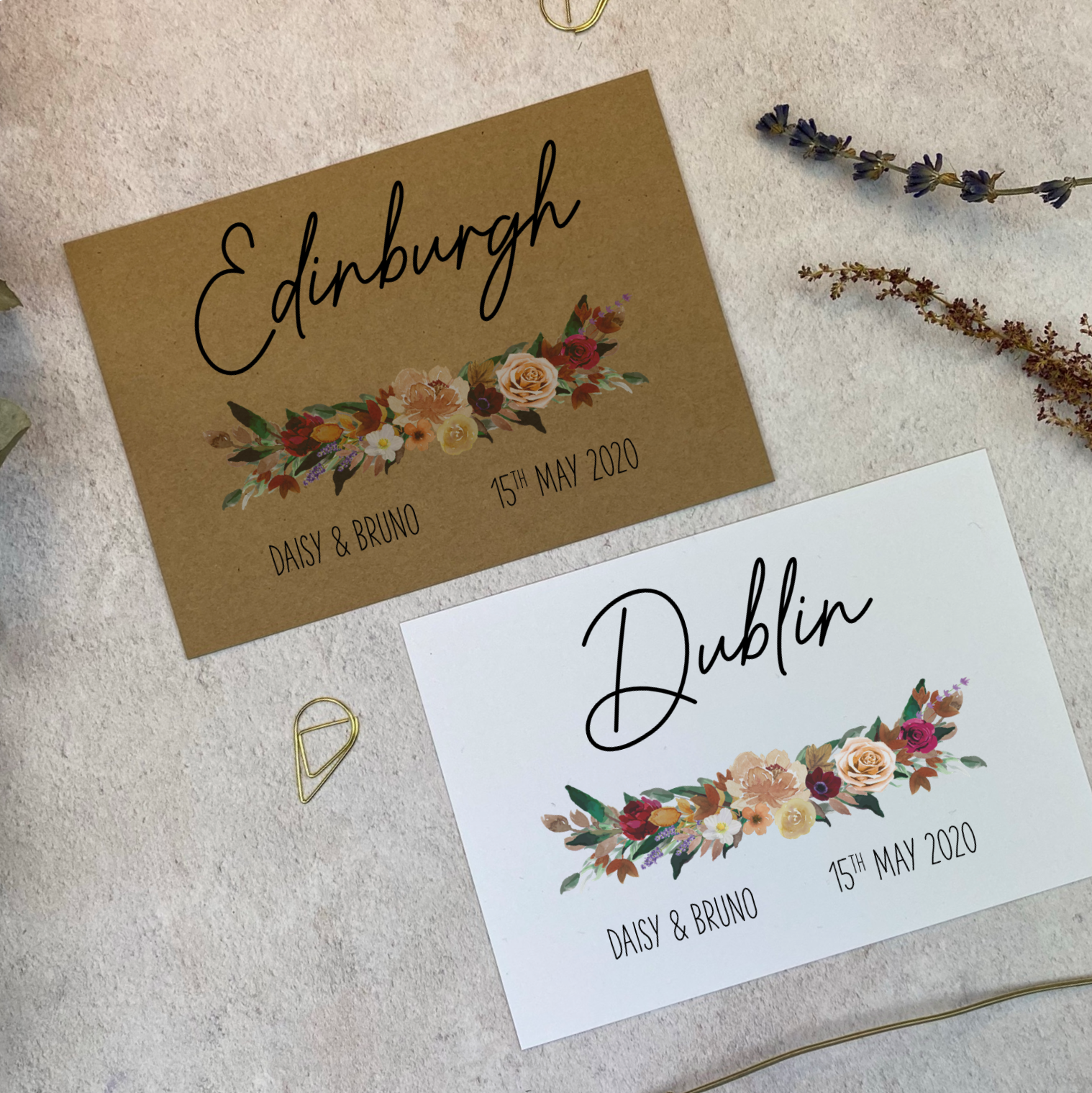 Burgundy Boho Table Name Sign